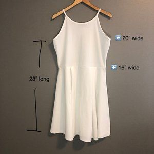 Myth skater dress, white 1X